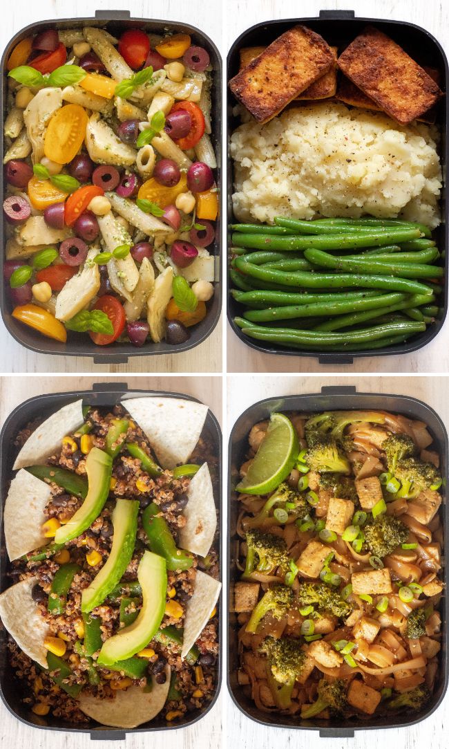vegan meal prep recipes - bento lunch box