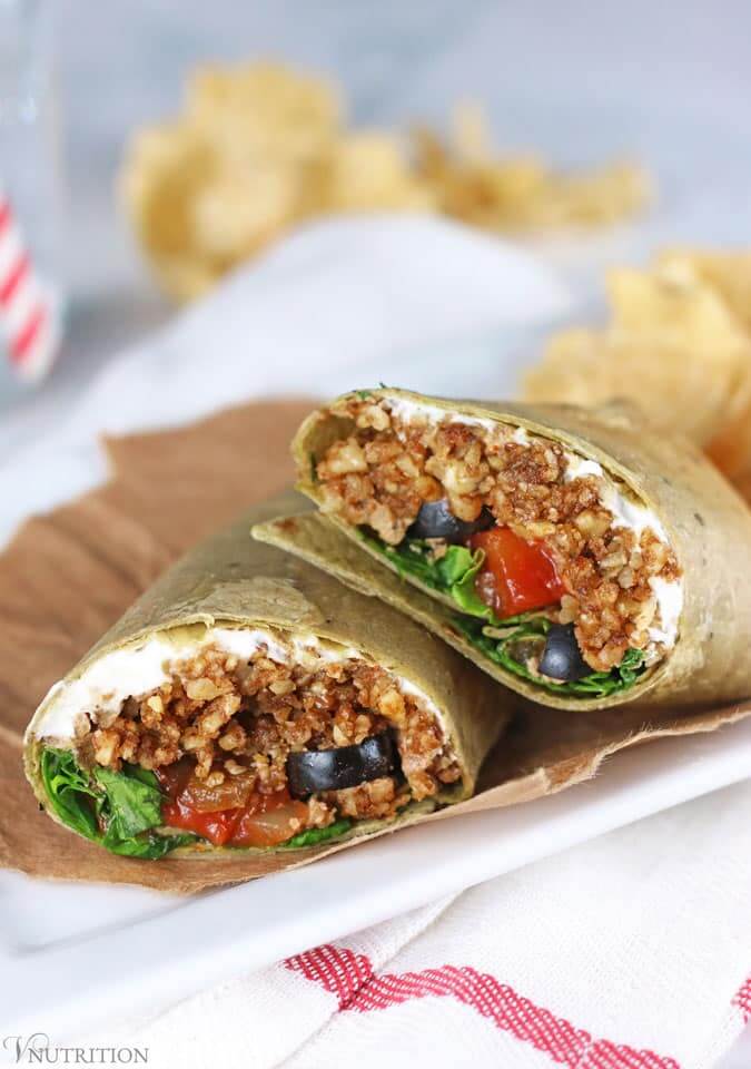 Walnut Meat Taco Wrap