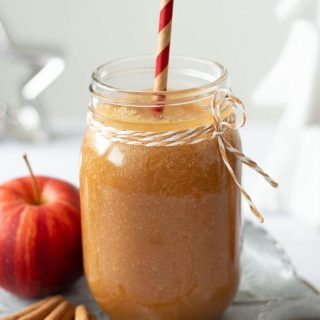 Vegan Apple Cinnamon Smoothie in a glass