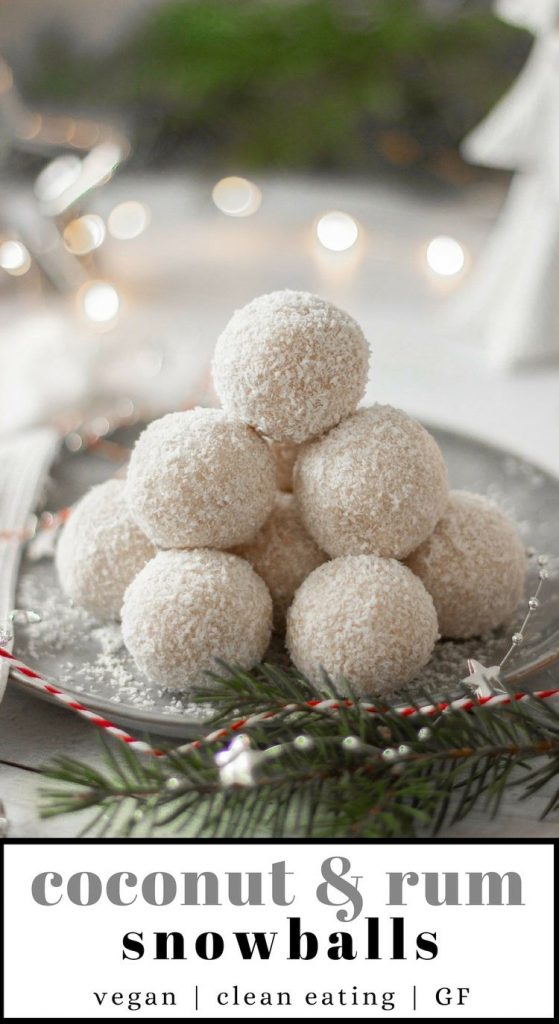 Vegan Coconut & Rum Snowballs (No-Bake Christmas Dessert) | The Green Loot