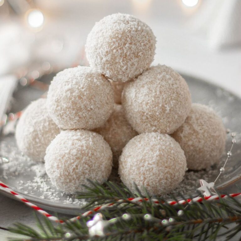 vegan rum coconut balls