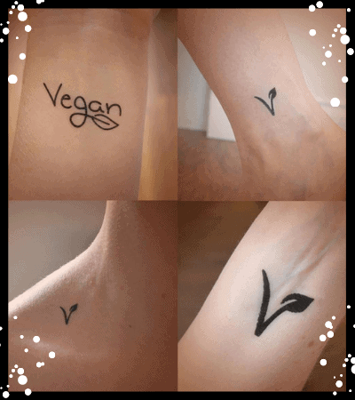 Temporary Vegan Tattoos