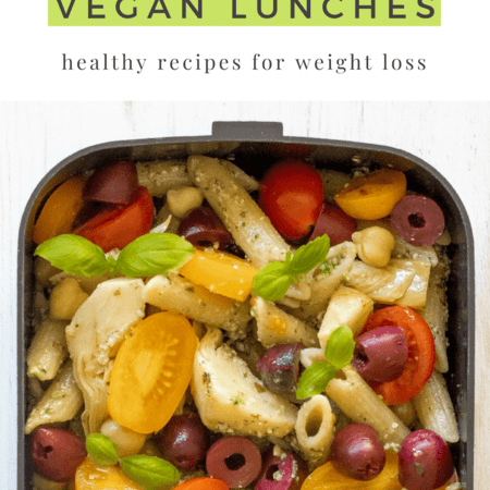These 500-calorie Vegan Lunches are great for a weight loss meal prep routine. Easy and tasty meals that will fill you up until dinner. | The Green Loot #vegan #veganrecipes #weightloss #mealprep