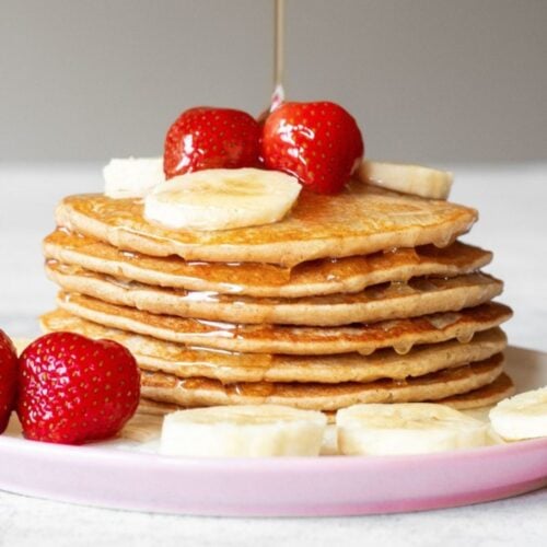 Banana Oatmeal Pancakes, vegan, egg-free