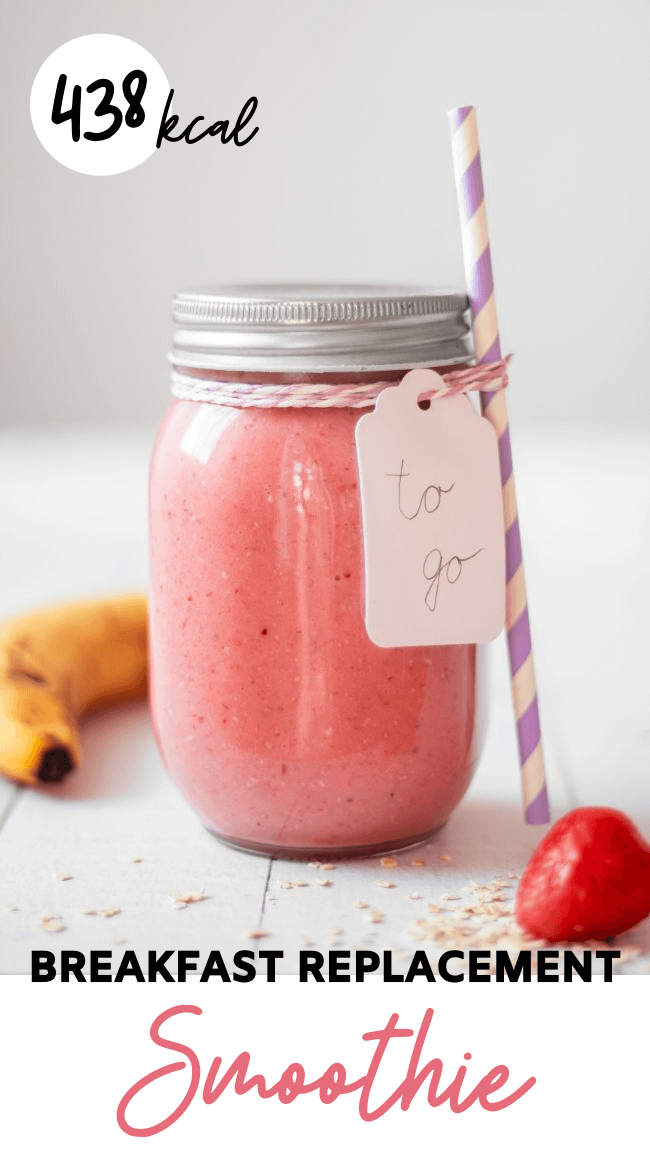 This Vegan Breakfast Replacement Smoothie is perfect for busy mornings. You can even make it one of your regular weight loss meals. 1 glass contains 438 calories. | The Green Loot #vegan #veganrecipes #weightloss #plantbased