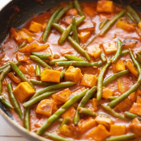 vegan green bean curry