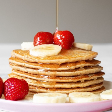 vegan oat flour pancakes