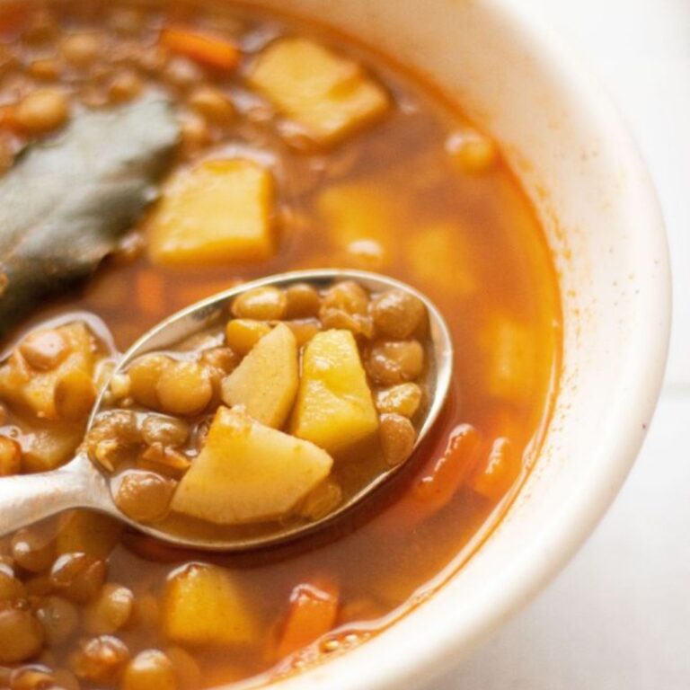 vegan smoky lentil soup