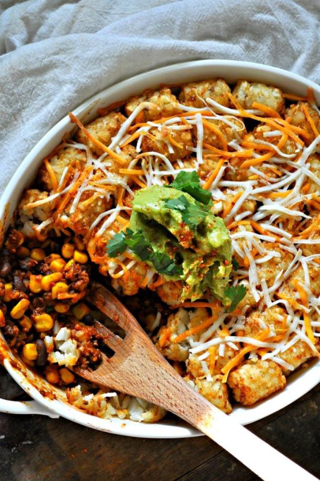 Mexican Tater Tot Casserole