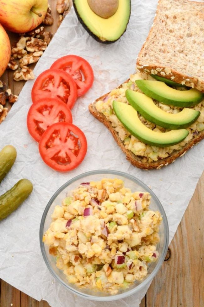 Apple Walnut Chickpea Salad