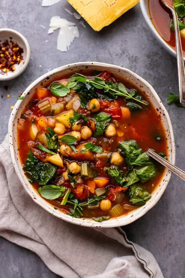 Tuscan Kale and Chickpea Soup