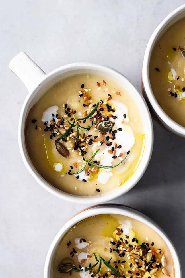 Roasted Garlic and Parsnip Soup