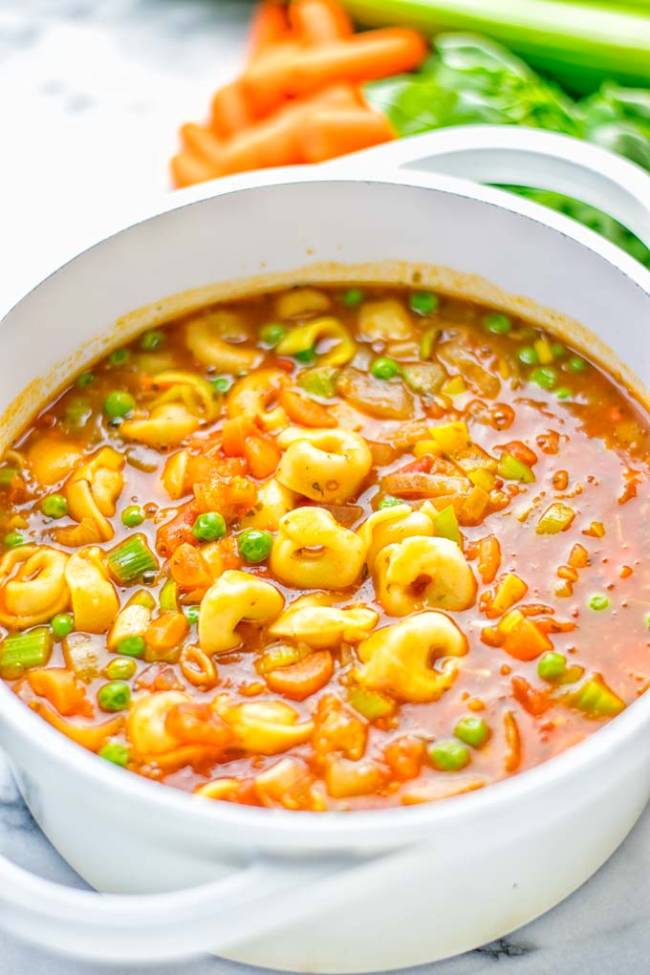 Minestrone Tortellini Soup