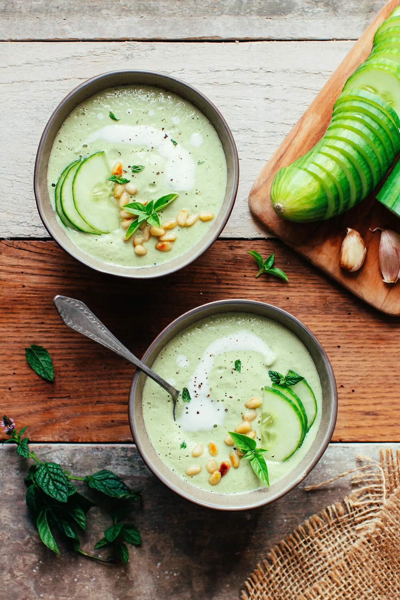 Creamy Cucumber Gazpacho