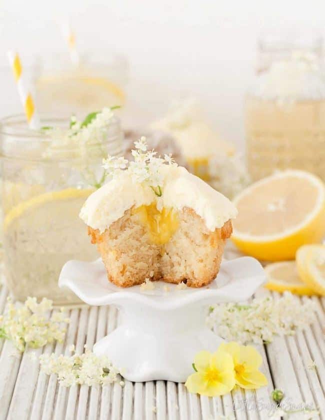 Lemon Elderflower Cupcakes