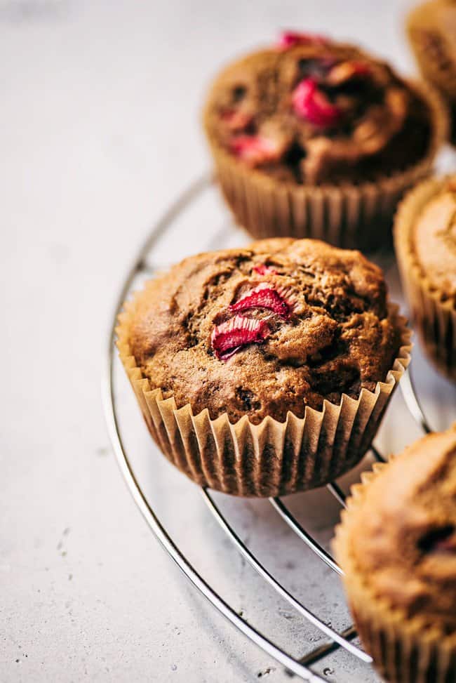 Rhubarb Banana Muffin