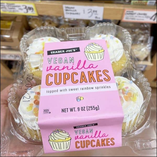 Trader Joe’s Vegan Vanilla Cupcakes