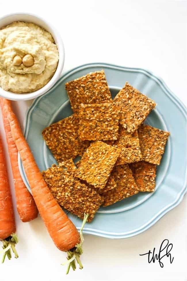 Carrot and Flax Crackers