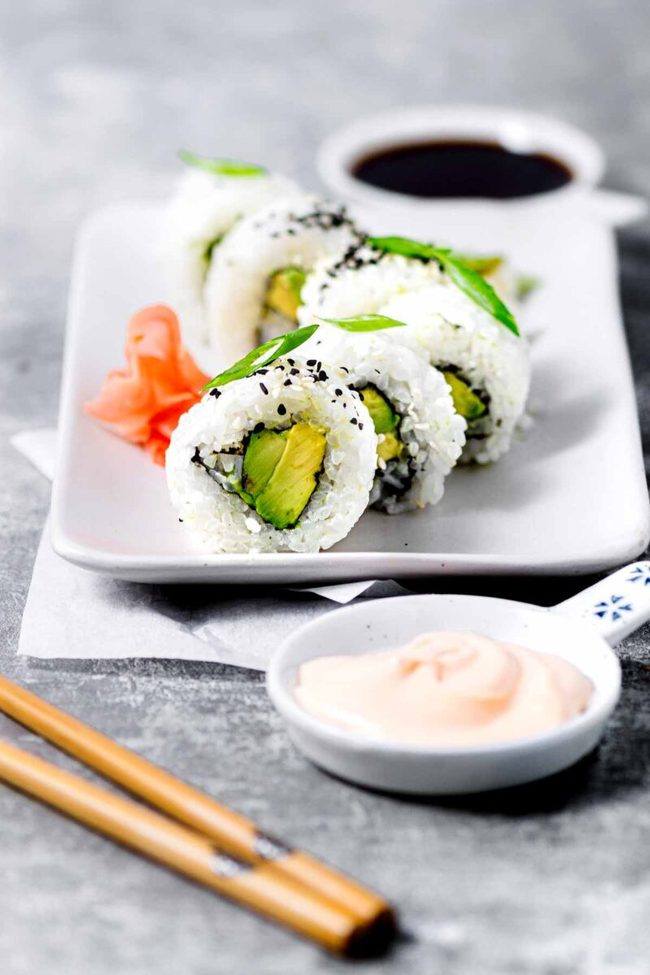 Easy Avocado Sushi Roll