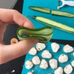 folded cucumber slice