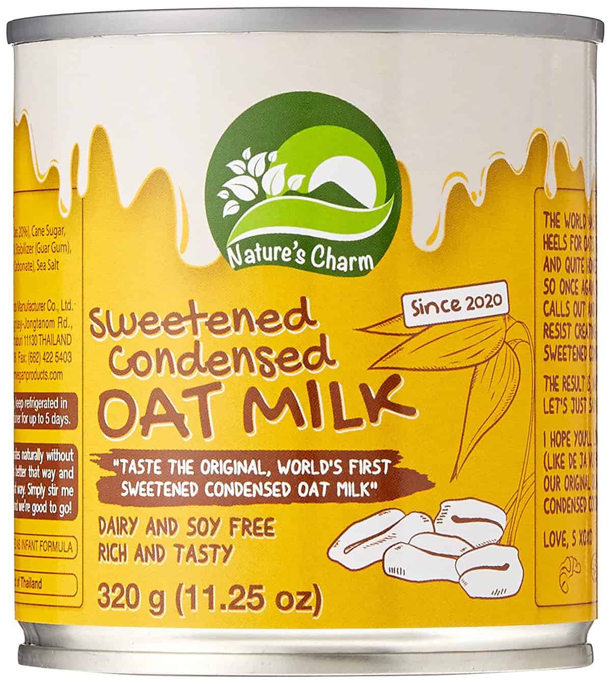Sweetened condensed oat milk