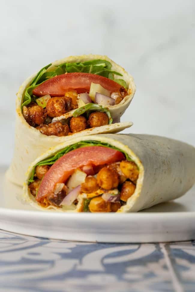 Buffalo Chickpea Wrap