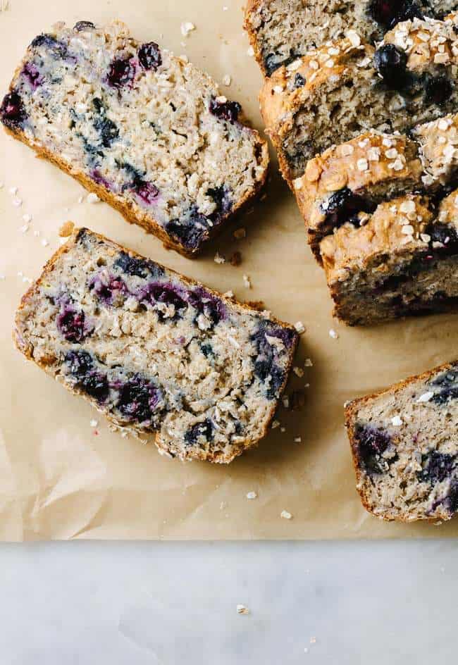 Blueberry Banana Oat Bread