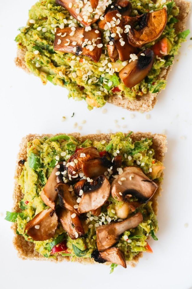 Savory Spinach Chickpea Toast