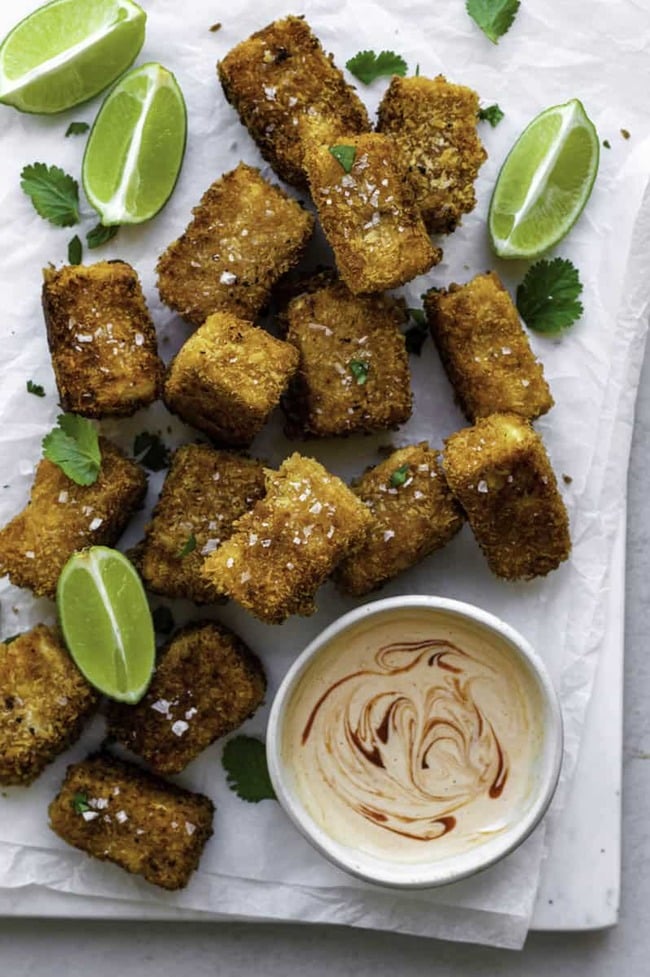 Fried Silken Tofu