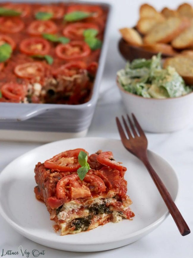 Spinach Lasagna with Ricotta Cheese