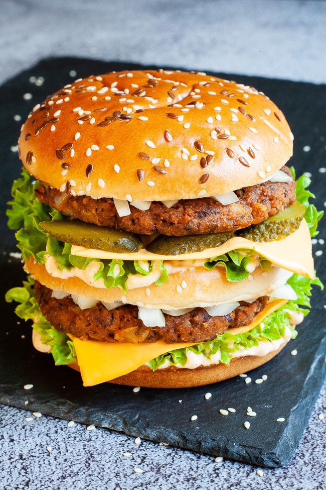 Vegan Big Mac Style Burger
