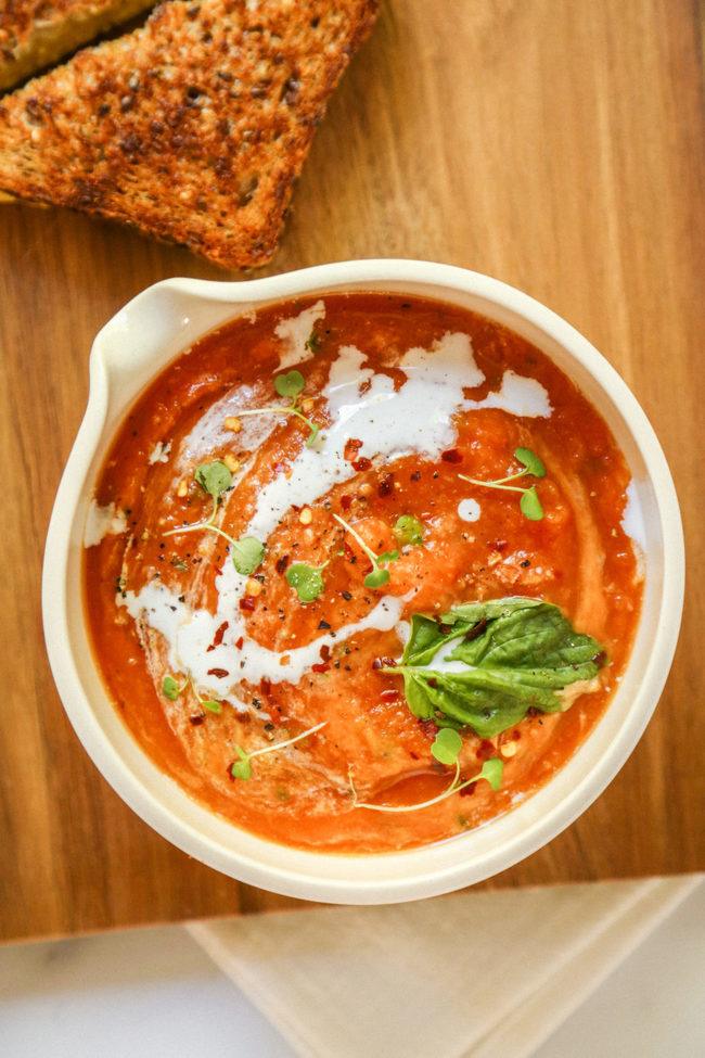 Acorn Squash and Tomato Soup