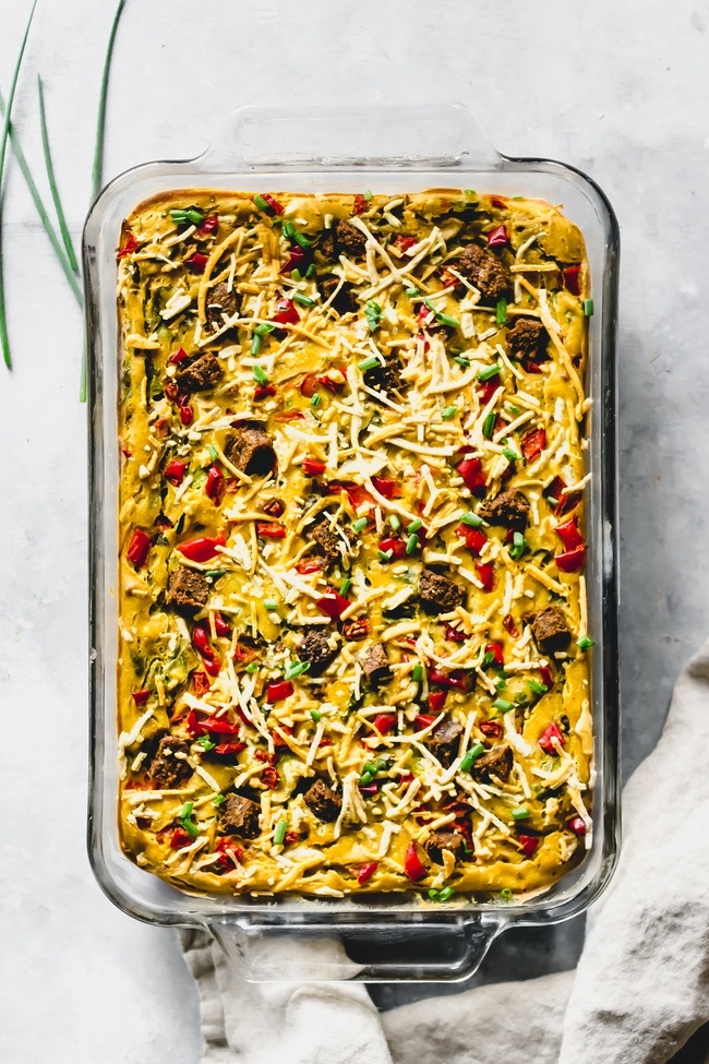 Vegan Egg and Cheese Casserole