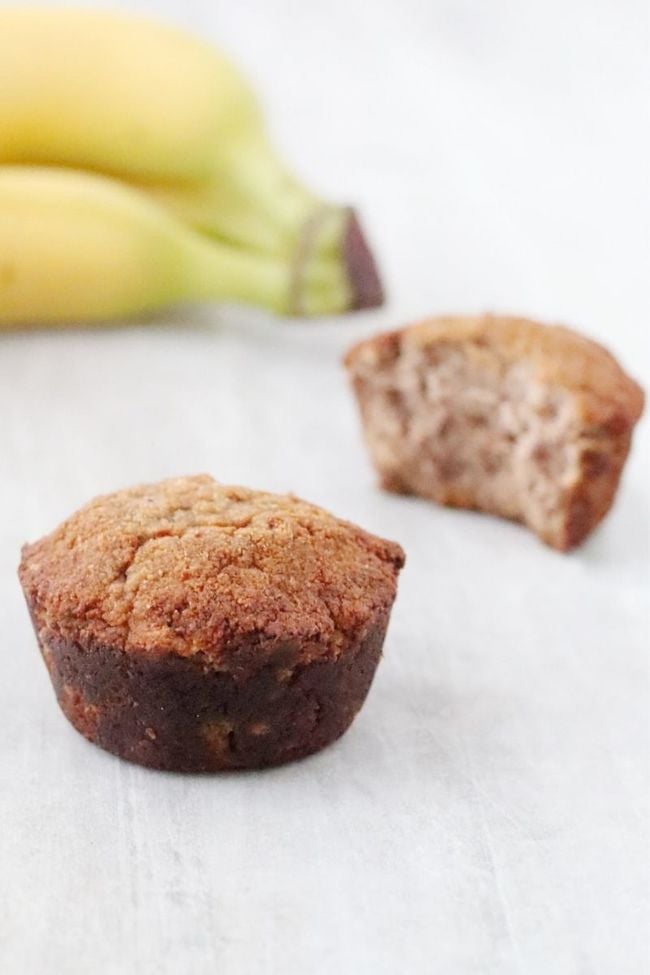 Coconut Flour Banana Muffins