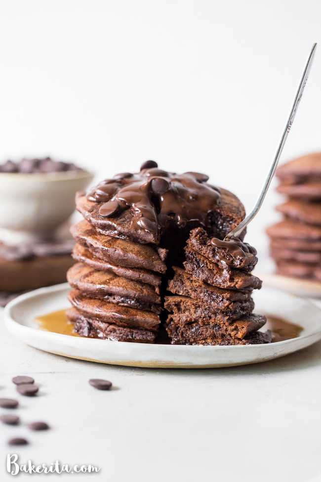 Double Chocolate Pancakes