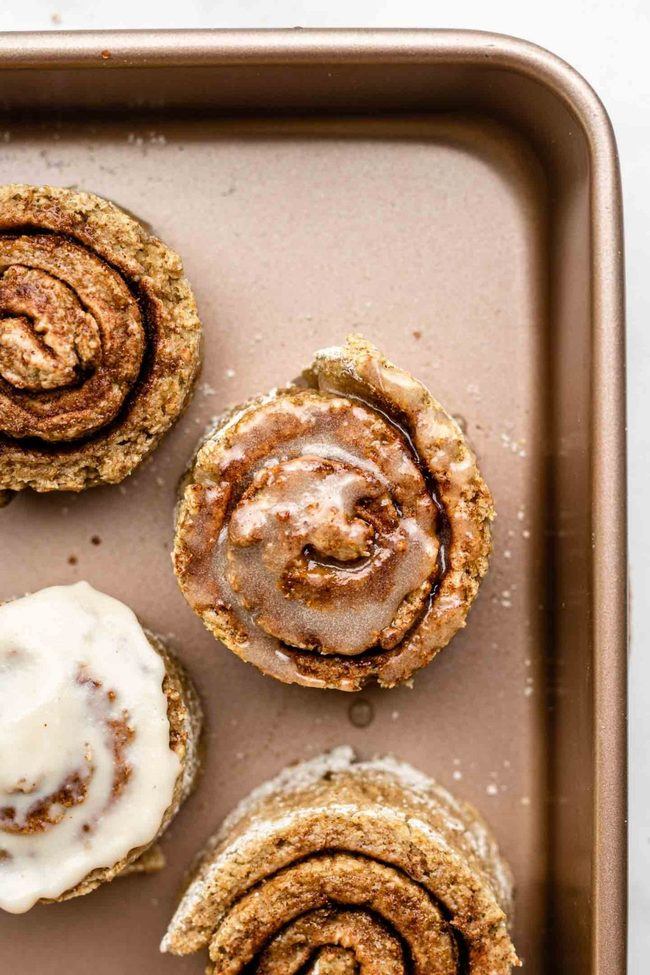 Oat Flour Cinnamon Roll