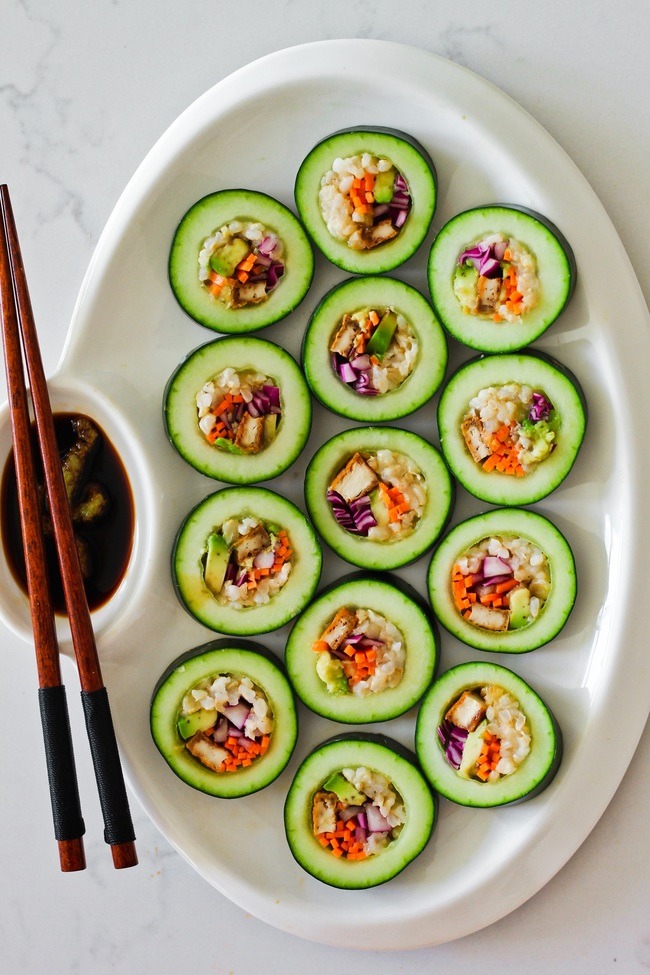 Vegan Cucumber Sushi Roll