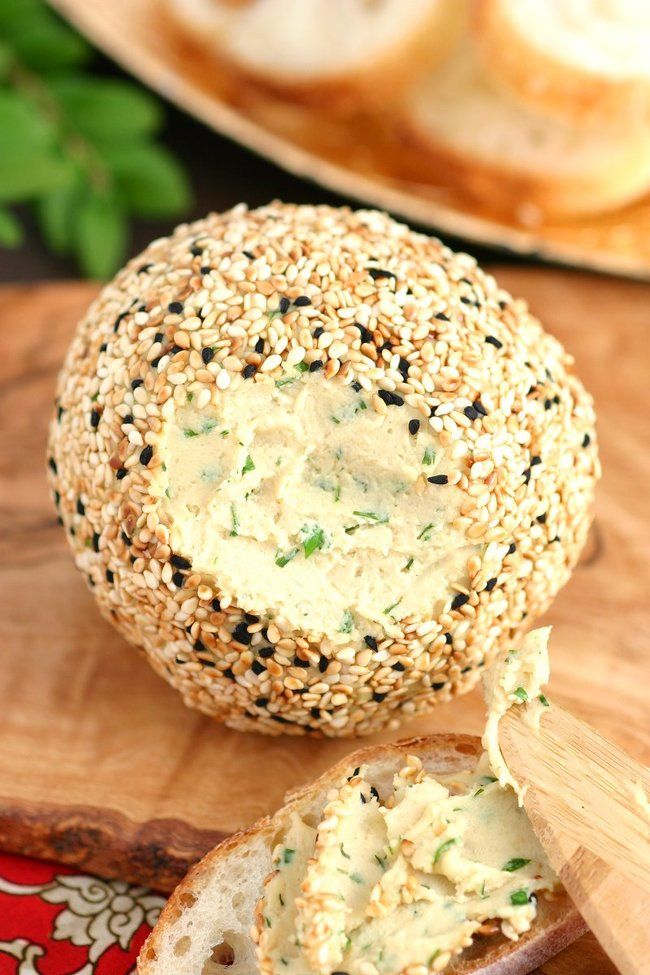Sharp Vegan Nut Cheese Ball
