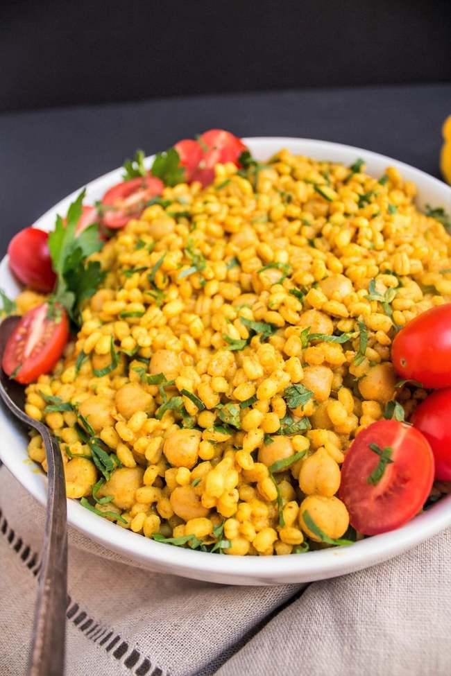 Curried Chickpea and Barley Salad