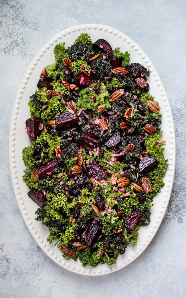 Roasted Beet and Kale Salad