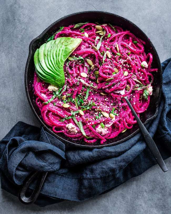 Beet Alfredo