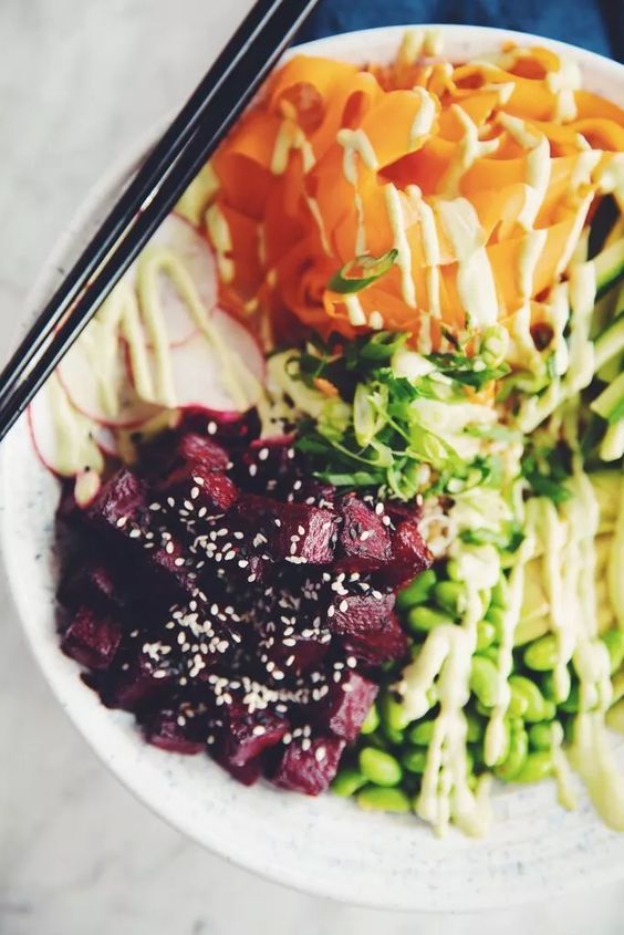 Vegan Tuna Poke Bowl