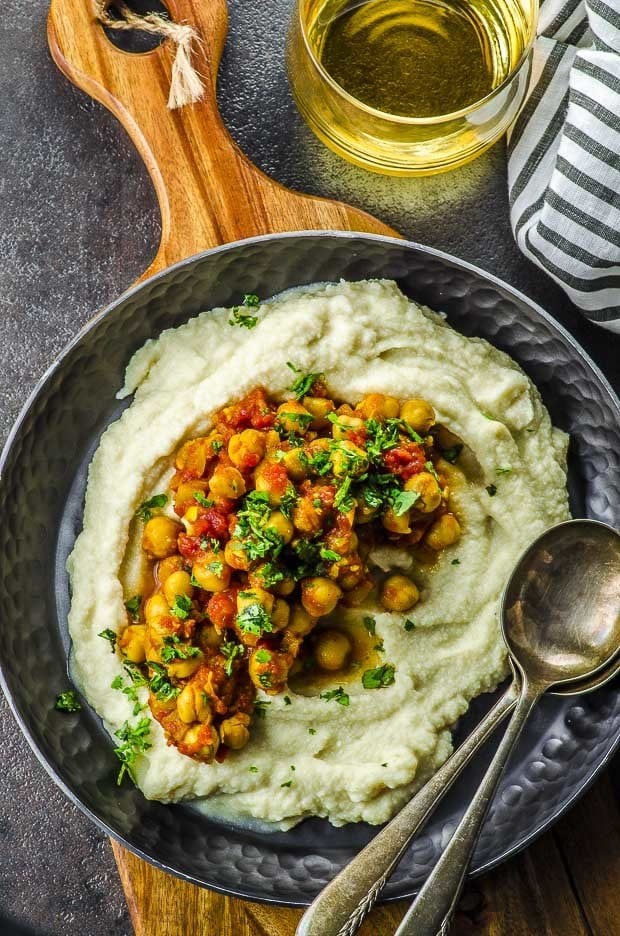 Chana Masala with Celeriac Puree