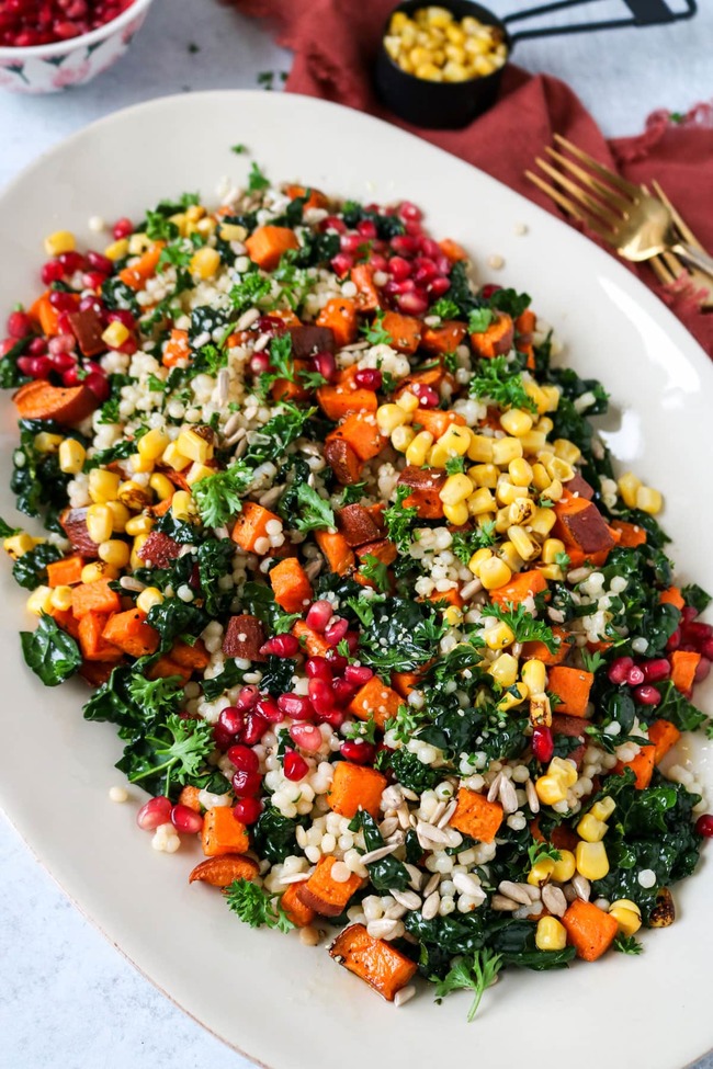 Couscous Salad with Kale and Sweet Potato