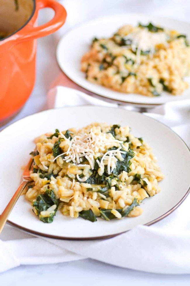 Leek and Kale Risotto