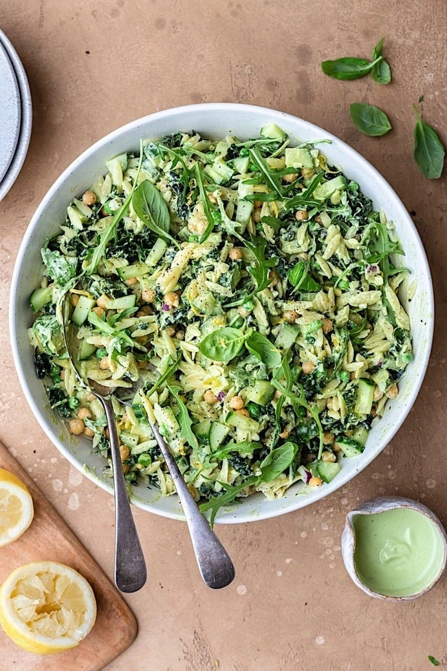 Kale Orzo Pasta Salad