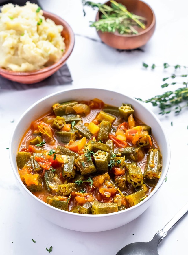 Stewed Okras and Tomatoes