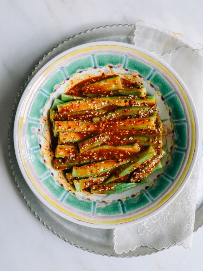 Spicy Chinese Okra Salad