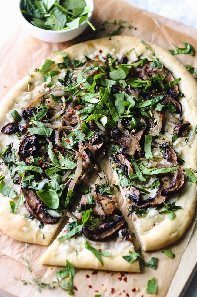 Caramelized Onion and Mushroom Pizza