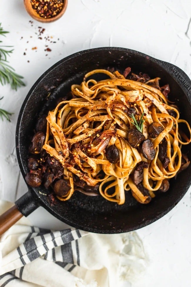 Portobello Mushroom Fettuccine